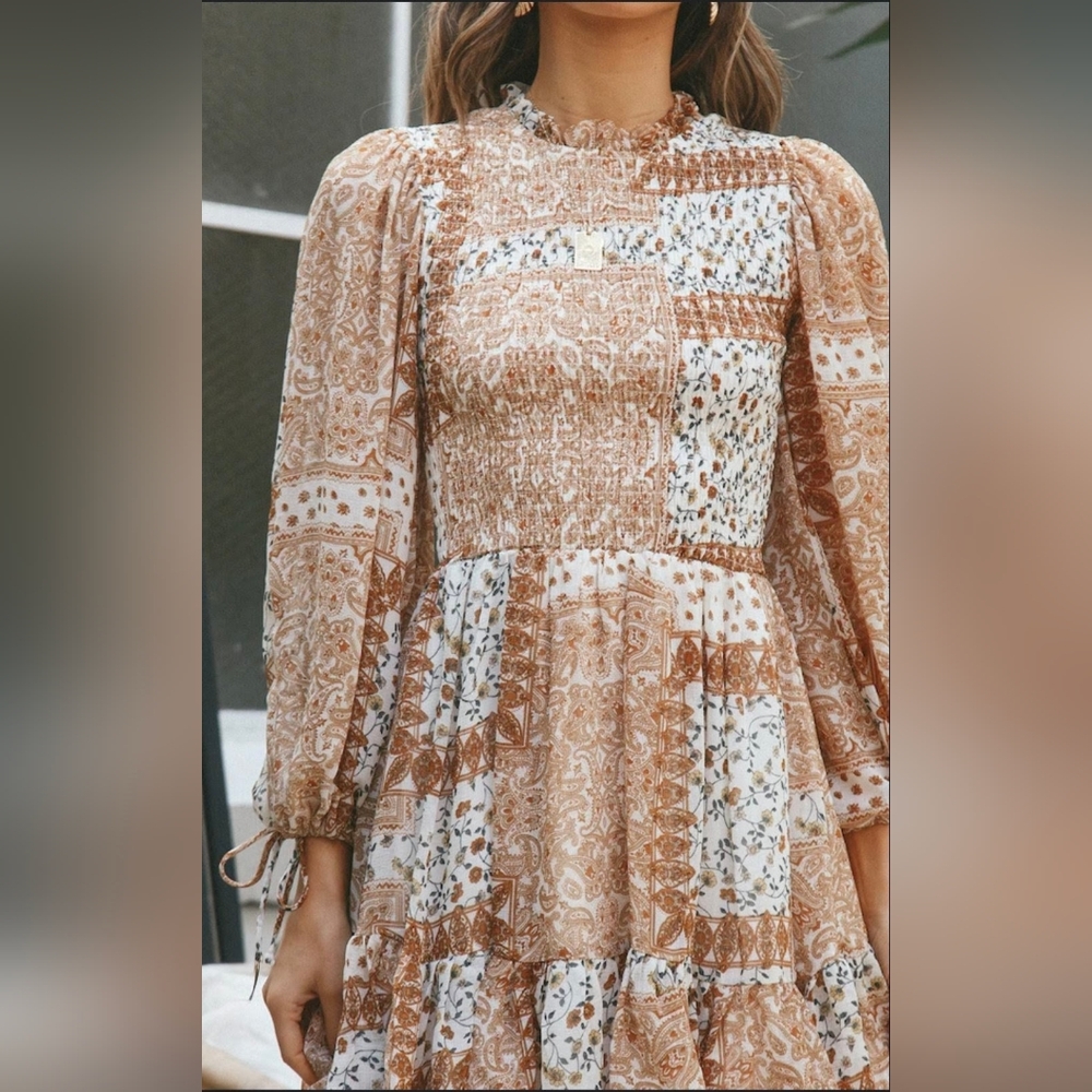 Sage & Paige Bohemian Patchwork Dress